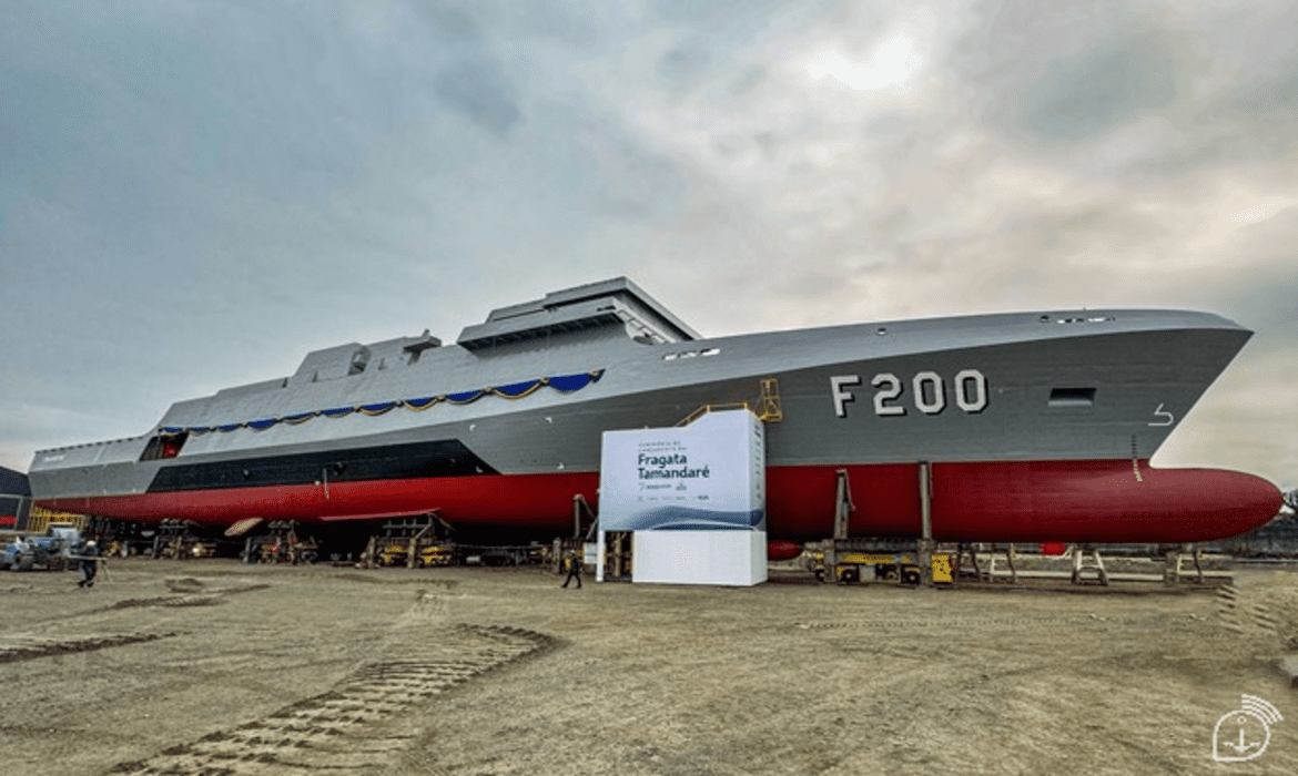 Fragata “Cunha Moreira” terá as mesmas características da “Tamandaré” (F200) após sua conclusão – Imagem: Marinha do Brasil
