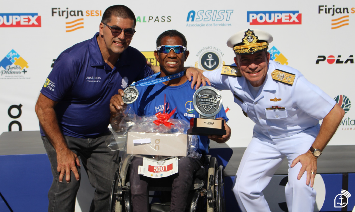 Estreando na competição, atletas PCD participaram pela primeira vez, com premiação por categoria ‒ Imagem: Marinha